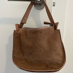 All Saints Suede Hobo Bag
